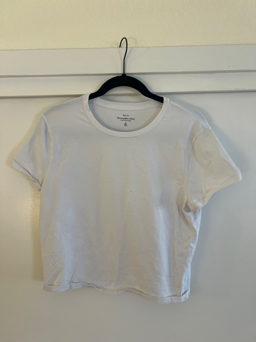 Abercrombie & Fitch Classic White Short Sleeve Baby Tee